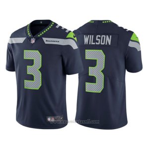 Camiseta NFL Limited Hombre Seahawks 3 Russell Wilson College Azul Vapor Untouchable