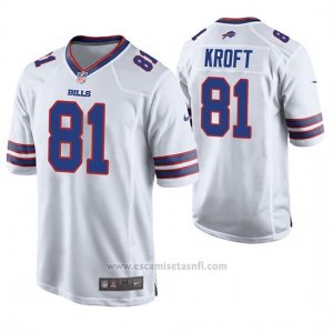 Camiseta NFL Game Hombre Buffalo Bills Tyler Kroft Blanco
