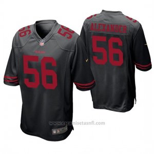 Camiseta NFL Game Hombre San Francisco 49ers Kwon Alexander Negro
