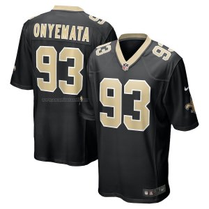 Camiseta NFL Game New Orleans Saints David Onyemata Negro