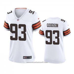 Camiseta NFL Game Mujer Cleveland Browns B.j. Goodson Blanco