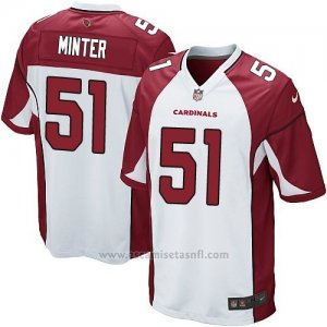 Camiseta Arizona Cardinals Minter Blanco Rojo Nike Game NFL Nino