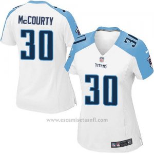 Camiseta Tennessee Titans McCourty Blanco Nike Game NFL Mujer