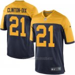 Camiseta Green Bay Packers Clinton Dix Negro Nike Game NFL Amarillo Hombre