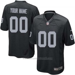 Camisetas NFL Nino Oakland Raiders Personalizada Negro