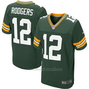 Camiseta Green Bay Packers Rodgers Verde Nike Elite NFL Hombre3