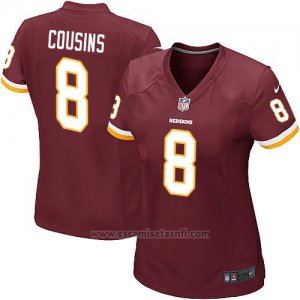 Camiseta Washington Redskins Cousins Rojo Nike Game NFL Marron Mujer