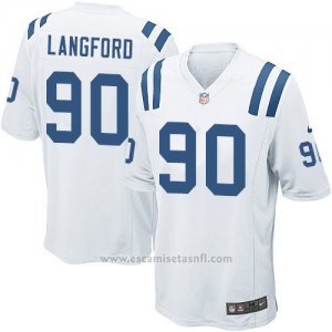 Camiseta Indianapolis Colts Langford Blanco Nike Game NFL Hombre