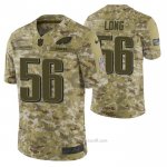 Camiseta NFL Limited Philadelphia Eagles 56 Chris Long 2018 Salute To Service Camuflaje