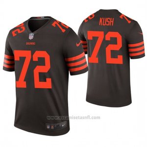 Camiseta NFL Legend Hombre Cleveland Browns Eric Kush Marron Color Rush