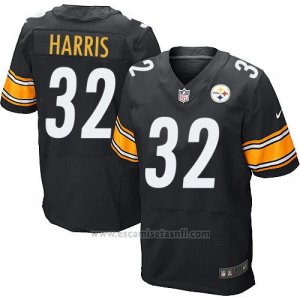 Camiseta Pittsburgh Steelers Harris Negro Nike Elite NFL Hombre