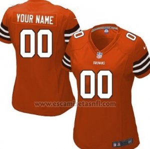 Camisetas NFL Mujer Cleveland Browns Personalizada Rojo