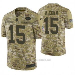 Camiseta NFL Limited Hombre New York Jets Josh Mccown Camuflaje 2018 Salute To Service