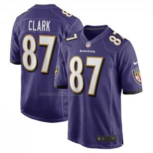Camiseta NFL Game Baltimore Ravens Trevon Clark Violeta