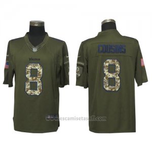 Camiseta NFL Limited Hombre Minnesota Vikings 8 Sam Bradford Verde