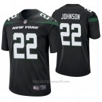 Camiseta NFL Game Hombre New York Jets Trumaine Johnson Negro 60th Aniversario
