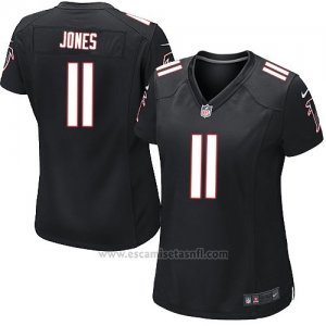 Camiseta Atlanta Falcons Jones Negro Nike Game NFL Mujer2