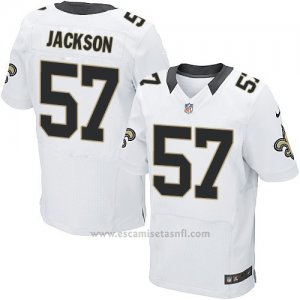 Camiseta New Orleans Saints Jackson Blanco Nike Elite NFL Hombre