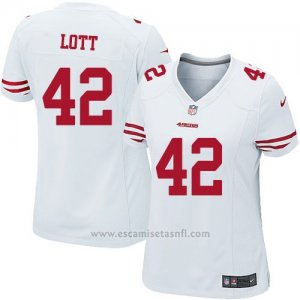 Camiseta San Francisco 49ers Lott Blanco Nike Game NFL Mujer