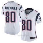 Camiseta NFL Limited Mujer New England Patriots 80 Amendola Blanco