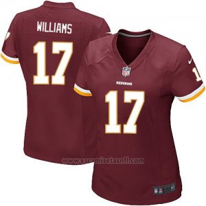 Camiseta Washington Redskins Williams Rojo Nike Game NFL Marron Mujer