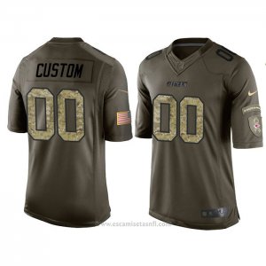 Camiseta NFL Limited Kansas City Chiefs Personalizada Salute To Service Verde2