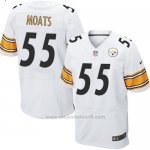Camiseta Pittsburgh Steelers Moats Blanco Nike Elite NFL Hombre