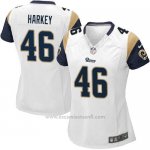 Camiseta Los Angeles Rams Harkey Blanco Nike Game NFL Mujer