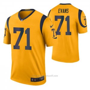 Camiseta NFL Legend Los Angela Rams Bobby Evans Color Rush Oro
