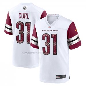 Camiseta NFL Game Washington Commanders Kamren Curl 2022 Blanco