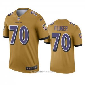 Camiseta NFL Legend Baltimore Ravens D.j. Fluker Inverted Oro