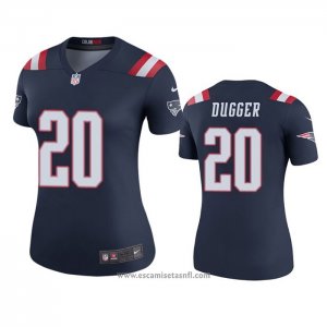 Camiseta NFL Legend Mujer New England Patriots Kyle Dugger Azul Color Rush