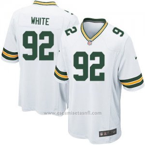 Camiseta Green Bay Packers White Blanco Nike Game NFL Nino