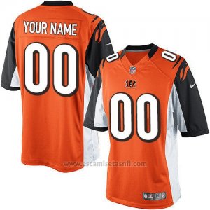 Camisetas NFL Limited Hombre Cincinnati Bengals Personalizada Naranja