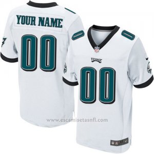Camisetas NFL Elite Hombre Philadelphia Eagles Personalizada Blanco