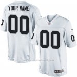Camisetas NFL Replica Hombre Oakland Raiders Personalizada Blanco