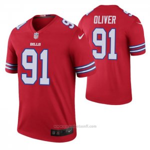 Camiseta NFL Legend Buffalo Bills Ed Oliver Color Rush Rojo