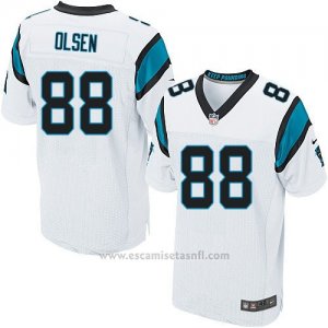 Camiseta Carolina Panthers Olsen Blanco Nike Elite NFL Hombre