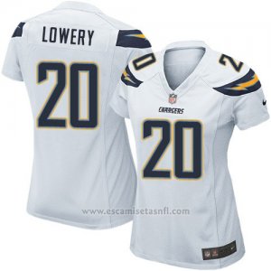 Camiseta San Diego Chargers Lowery Blanco Nike Game NFL Mujer