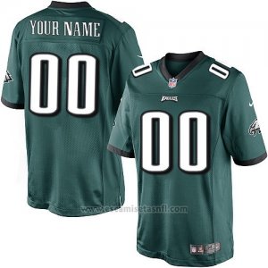 Camisetas NFL Replica Hombre Philadelphia Eagles Personalizada Verde