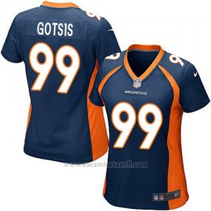 Camiseta Denver Broncos Gotsis Azul Oscuro Nike Game NFL Mujer