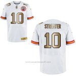 Camiseta Kansas City Chiefs Streater Blanco Nike Gold Elite NFL Hombre