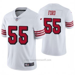 Camiseta NFL Limited Hombre San Francisco 49ers Dee Ford Blanco Color Rush