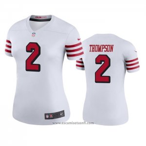 Camiseta NFL Legend Mujer San Francisco 49ers Chris Thompson Blanco Color Rush