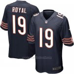 Camiseta Chicago Bears Royal Blanco Negro Nike Game NFL Nino