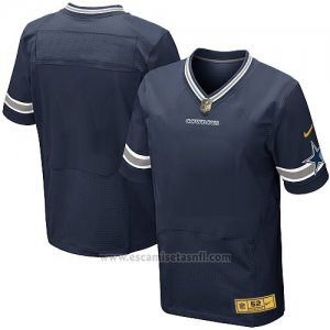 Camiseta Dallas Cowboys Profundo Azul Nike Gold Elite NFL Hombre