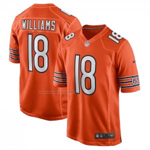 Camiseta NFL Game Chicago Bears Caleb Williams Alterno 2024 NFL Draft First Round Pick Naranja