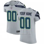 Camisetas NFL Elite Hombre Seattle Seahawks Personalizada Gris