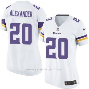 Camiseta Minnesota Vikings Alexander Blanco Nike Game NFL Mujer