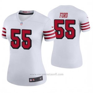 Camiseta NFL Legend Mujer San Francisco 49ers Dee Ford Blanco Color Rush